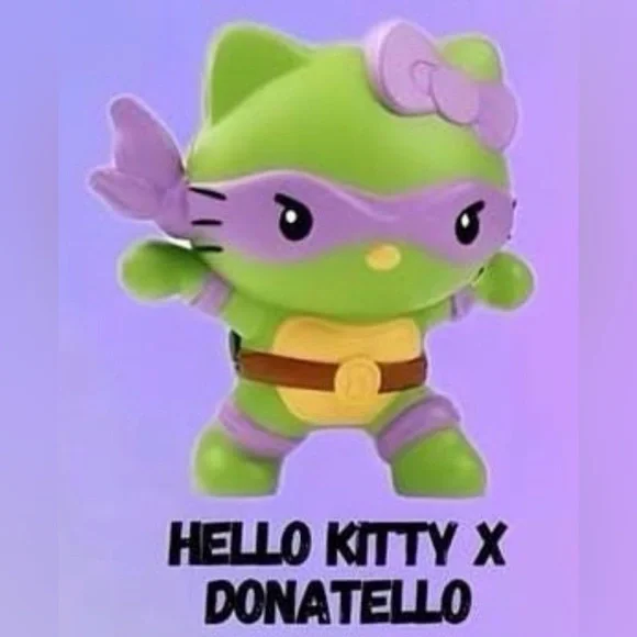 NEW Teenage Mutant Ninja Turtles x Hello Kitty Sanrio Happy Meal Toys Lot Of 3 - Picture 3 of 4